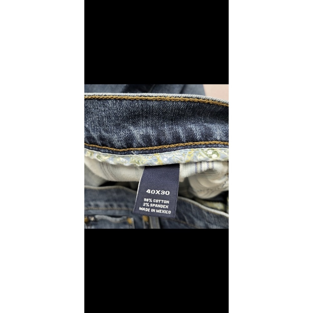 Cremieux Men's Premium Denim Straight Leg Blue Jeans Size 40/30 - Picture 2 of 14